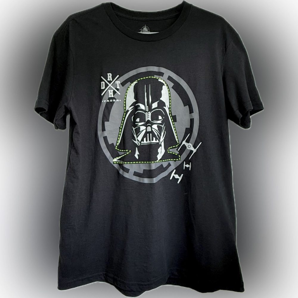 Disney Parks Star Wars Darth Vader Adult Black T-Shirt Size Medium